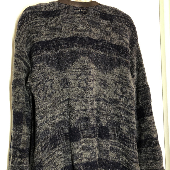 Soft Surroundings Long Wool Blend Wrap Duster Coat Wrap Size M Western - Picture 7 of 9